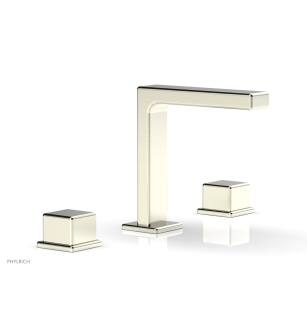 Phylrich 290-04/015 Mix 6 1/2" Double Cube Handle Widespread Bathroom Sink Faucet in Satin Nickel