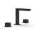 Phylrich 290-04/040 Mix 6 1/2" Double Cube Handle Widespread Bathroom Sink Faucet in Black