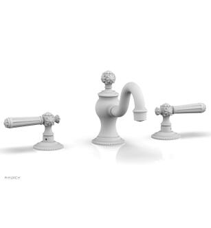 Phylrich 162-02/050 Marvelle 6" Double Lever Handle Widespread Bathroom Sink Faucet in White