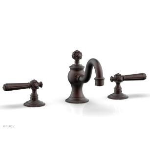 Phylrich 162-02/05W Marvelle 6" Double Lever Handle Widespread Bathroom Sink Faucet in Copper/Antique Copper