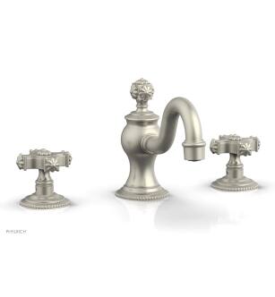Phylrich 162-01/15B Marvelle 6" Double Cross Handle Widespread Bathroom Sink Faucet in Brushed Nickel