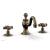 Phylrich 162-01/047 Marvelle 6" Double Cross Handle Widespread Bathroom Sink Faucet in Brass/Antique Brass