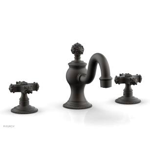 Phylrich 162-01/10B Marvelle 6" Double Cross Handle Widespread Bathroom Sink Faucet in Distressed Bronze/Oil Rubbed Bronze