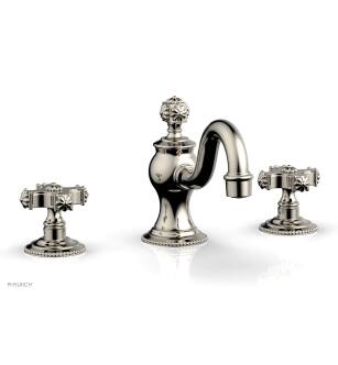 Phylrich 162-01/014 Marvelle 6" Double Cross Handle Widespread Bathroom Sink Faucet in Polished Nickel