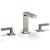 Phylrich 291-02/014 Stria 6 1/2" Double Lever Handle Widespread Bathroom Sink Faucet in Polished Nickel