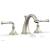 Phylrich 207-01/15B Beaded 6" Double Lever Handle Widespread Bathroom Sink Faucet in Brushed Nickel