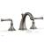 Phylrich 207-01/15A Beaded 6" Double Lever Handle Widespread Bathroom Sink Faucet in Pewter