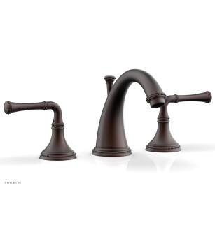 Phylrich 207-01/05W Beaded 6" Double Lever Handle Widespread Bathroom Sink Faucet in Copper/Antique Copper