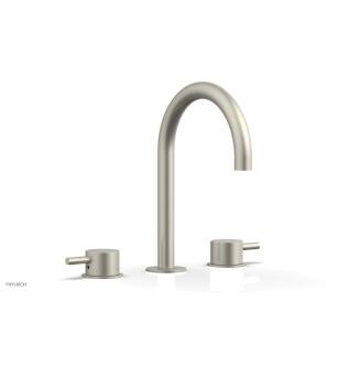 Phylrich 230-04/15B Basic II 6 1/2" Double Lever Handle Widespread Bathroom Sink Faucet in Brushed Nickel