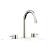 Phylrich 230-04/015 Basic II 6 1/2" Double Lever Handle Widespread Bathroom Sink Faucet in Satin Nickel