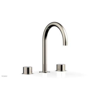 Phylrich 230-02/014 Basic II 6 1/2" Double Smooth Handle Widespread Bathroom Sink Faucet in Polished Nickel
