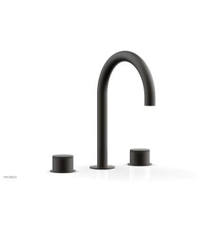 Phylrich 230-01/10B Basic II 6 1/2" Double Knurled Handle Widespread Bathroom Sink Faucet in Distressed Bronze/Oil Rubbed Bronze