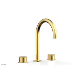 Phylrich 230-01/24B Basic II 6 1/2" Double Knurled Handle Widespread Bathroom Sink Faucet in Burnished Gold