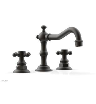 Phylrich 161-01/10B Henri 8 5/8" Double Cross Handle Widespread Bathroom Sink Faucet in Distressed Bronze/Oil Rubbed Bronze