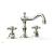 Phylrich 161-01/015 Henri 8 5/8" Double Cross Handle Widespread Bathroom Sink Faucet in Satin Nickel