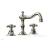 Phylrich 161-01/014 Henri 8 5/8" Double Cross Handle Widespread Bathroom Sink Faucet in Polished Nickel