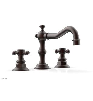 Phylrich 161-01/05W Henri 8 5/8" Double Cross Handle Widespread Bathroom Sink Faucet in Copper/Antique Copper