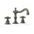 Phylrich 161-01/15A Henri 8 5/8" Double Cross Handle Widespread Bathroom Sink Faucet in Pewter