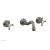 Phylrich 161-11/15A Henri 7 3/8" Double Cross Handle Wall Mount Bathroom Sink Faucet in Pewter