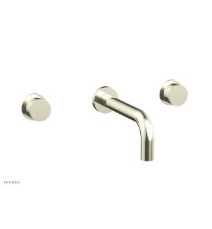 Phylrich 230-11/15B Basic II 7" Double Knurled Handle Wall Mount Bathroom Sink Faucet in Brushed Nickel