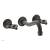 Phylrich 164-11/10B Maison 7 3/8" Double Blade Handle Wall Mount Bathroom Sink Faucet in Distressed Bronze/Oil Rubbed Bronze