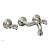 Phylrich 164-11/014 Maison 7 3/8" Double Blade Handle Wall Mount Bathroom Sink Faucet in Polished Nickel