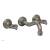 Phylrich 164-11/15A Maison 7 3/8" Double Blade Handle Wall Mount Bathroom Sink Faucet in Pewter