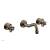 Phylrich 163-11/047 Couronne 9 1/2" Double Cross Handle Wall Mount Bathroom Sink Faucet in Brass/Antique Brass