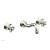 Phylrich 163-11/015 Couronne 9 1/2" Double Cross Handle Wall Mount Bathroom Sink Faucet in Satin Nickel