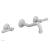 Phylrich 162-12/050 Marvelle 9 1/2" Double Lever Handle Wall Mount Bathroom Sink Faucet in White