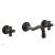 Phylrich 162-11/10B Marvelle 9 1/2" Double Cross Handle Wall Mount Bathroom Sink Faucet in Distressed Bronze/Oil Rubbed Bronze