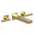 Phylrich 291-12/24B Stria 8 3/4" Double Lever Handle Wall Mount Bathroom Sink Faucet in Burnished Gold