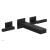 Phylrich 291-12/040 Stria 8 3/4" Double Lever Handle Wall Mount Bathroom Sink Faucet in Black