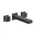 Phylrich 291-14/10B Stria 8 3/4" Double Cube Handle Wall Mount Bathroom Sink Faucet in Distressed Bronze/Oil Rubbed Bronze