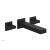 Phylrich 291-11/040 Stria 8 3/4" Double Blade Handle Wall Mount Bathroom Sink Faucet in Black