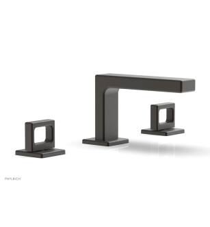 Phylrich 290L-03/10B Mix 6 1/2" Double Ring Handle Widespread Bathroom Sink Faucet in Oil Rubbed Bronze