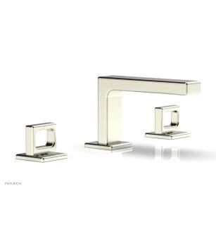 Phylrich 290L-03/015 Mix 6 1/2" Double Ring Handle Widespread Bathroom Sink Faucet in Satin Nickel