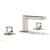 Phylrich 290L-03/014 Mix 6 1/2" Double Ring Handle Widespread Bathroom Sink Faucet in Polished Nickel