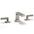 Phylrich 291L-02/014 Stria 6 1/2" Double Lever Handle Widespread Bathroom Sink Faucet in Polished Nickel