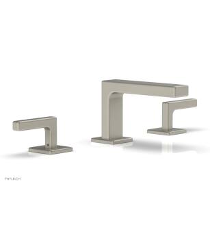 Phylrich 290L-02/15B Mix 6 1/2" Double Lever Handle Widespread Bathroom Sink Faucet in Brushed Nickel