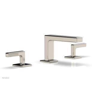 Phylrich 290L-02/014 Mix 6 1/2" Double Lever Handle Widespread Bathroom Sink Faucet in Polished Nickel