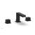 Phylrich 291L-04/040 Stria 6 1/2" Double Cube Handle Widespread Bathroom Sink Faucet in Black