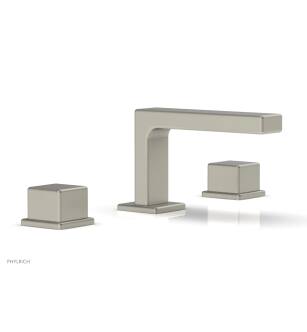 Phylrich 290L-04/15B Mix 5 1/2" Double Cube Handle Widespread Bathroom Sink Faucet in Brushed Nickel