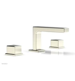 Phylrich 290L-04/015 Mix 5 1/2" Double Cube Handle Widespread Bathroom Sink Faucet in Satin Nickel