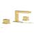 Phylrich 290L-04/24B Mix 5 1/2" Double Cube Handle Widespread Bathroom Sink Faucet in Burnished Gold