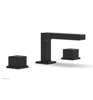 Phylrich 290L-04/040 Mix 5 1/2" Double Cube Handle Widespread Bathroom Sink Faucet in Black