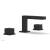 Phylrich 290L-04/040 Mix 5 1/2" Double Cube Handle Widespread Bathroom Sink Faucet in Black