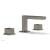 Phylrich 290L-04/15A Mix 5 1/2" Double Cube Handle Widespread Bathroom Sink Faucet in Pewter