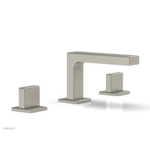 Phylrich 290L-01/15B Mix 6 1/2" Double Blade Handle Widespread Bathroom Sink Faucet in Brushed Nickel