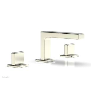 Phylrich 290L-01/015 Mix 6 1/2" Double Blade Handle Widespread Bathroom Sink Faucet in Satin Nickel